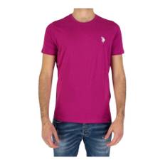 U.S. Polo Assn., Top, Herre, Lyserød, M, Bomuld, Afslappet Bomuld T-Shirt