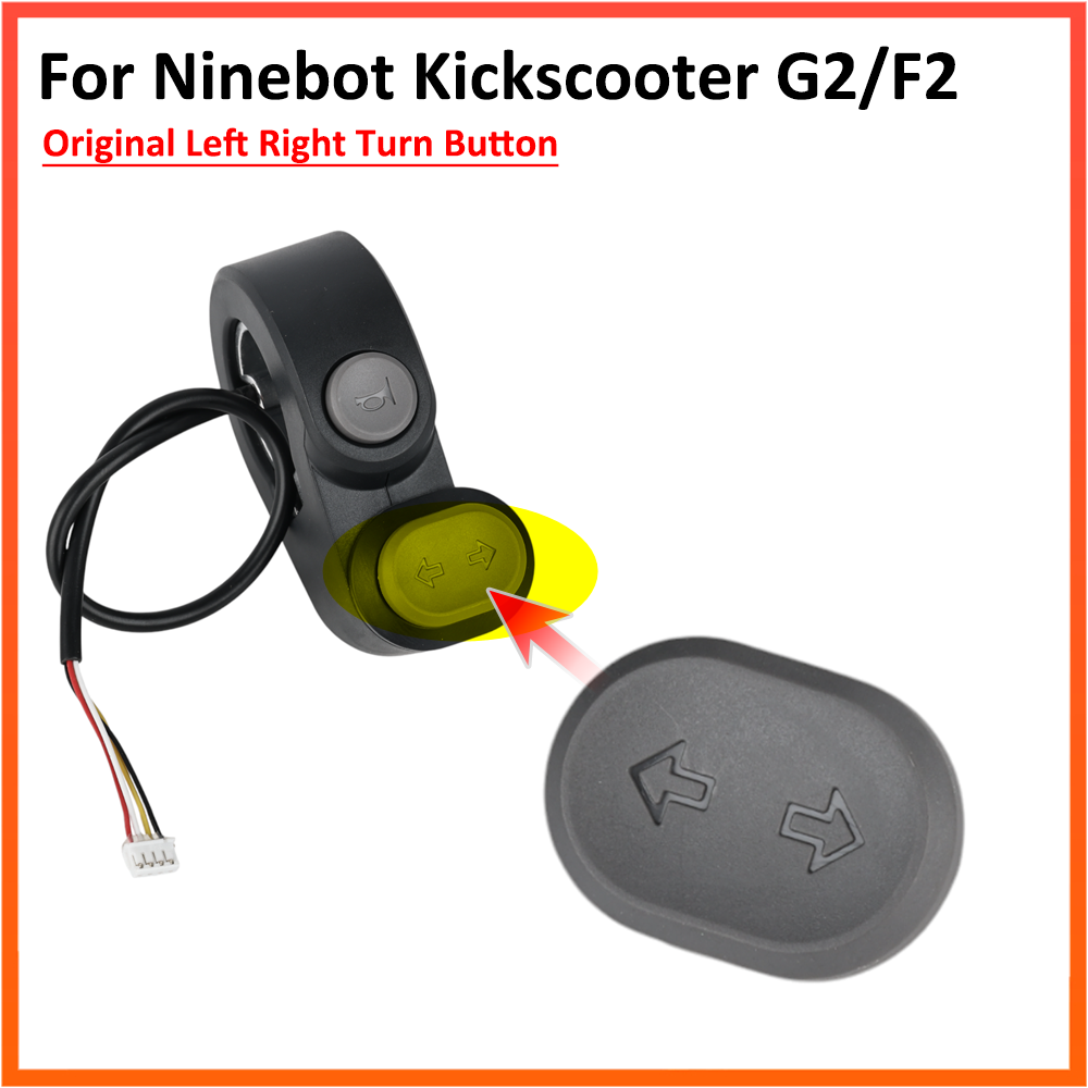 Original Left Right Turn Light Button for Ninebot Electric Scooter Max G2 F2 Kickscooter Switch Plastic Accessories Parts
