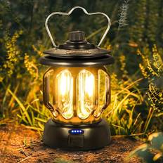 LED Vintage USB Genopladelig Campinglampe Dæmpbar Varmt Hvid