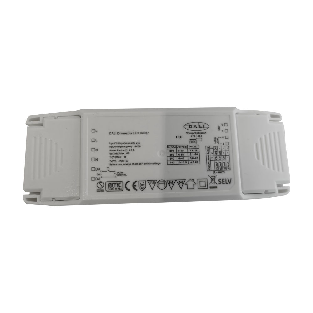 Multidriver 20W 250-700mA, DALI Push 1-10V