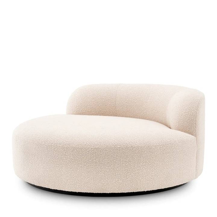 Björn rund soffa,  bouclé kräm, Eichholtz- 115177
