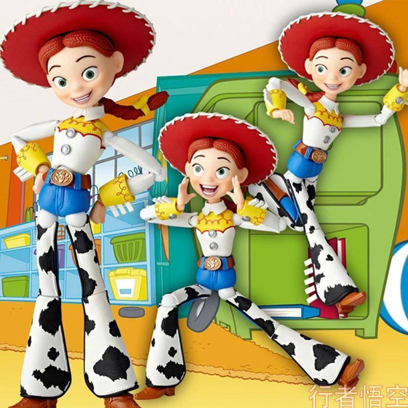 Toy Story Buzz Woody Jessie Ledad Actionfigur Flerledad Samlarobjekt Modell vit
