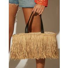South Beach South Beach Mini Straw Frynse Taske