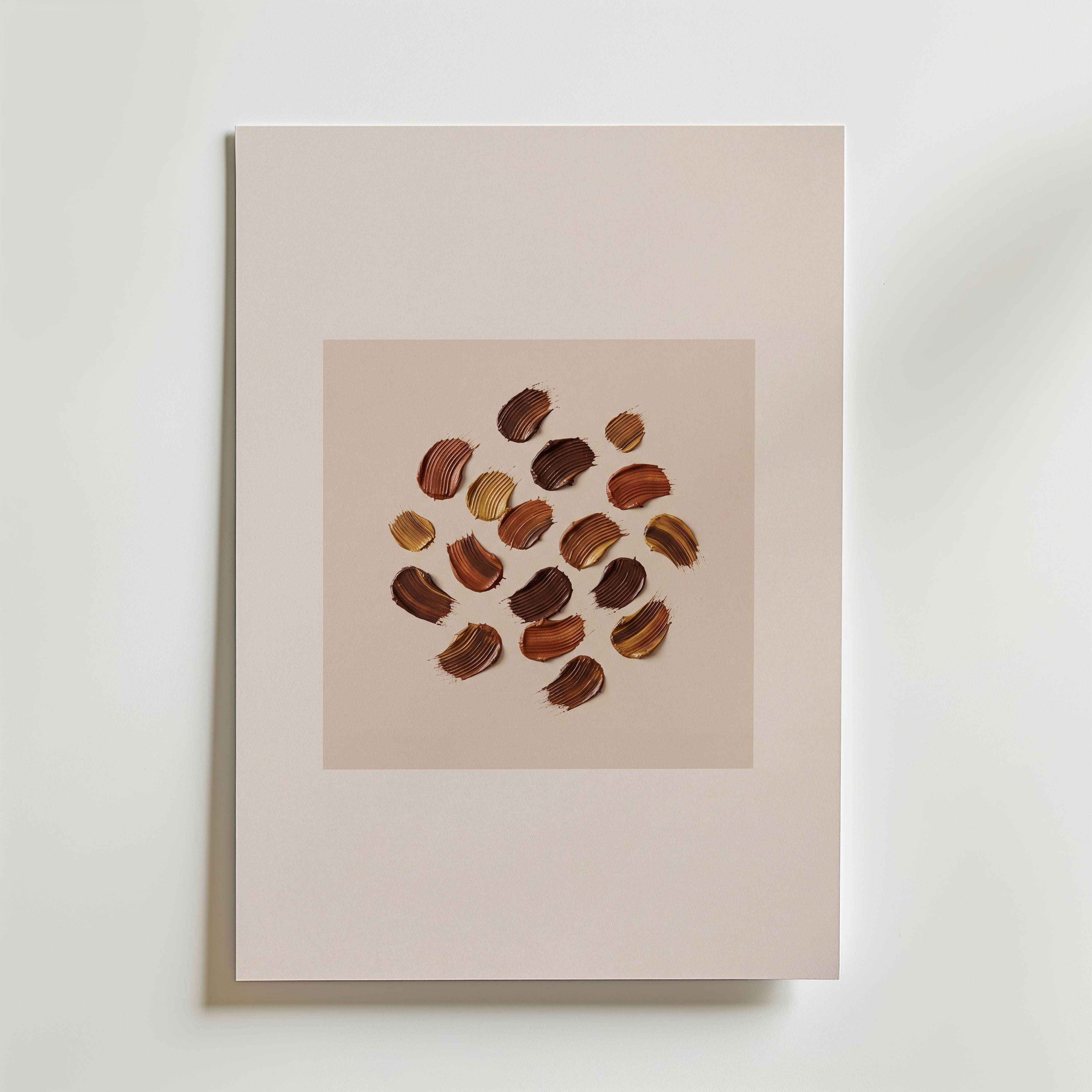 Umber Scatter Poster - Fine Art Poster 50x70 cm Utan passepartout