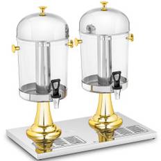 Kølende buffet dispenser til juice og drikke, dobbelt 2 x 8 l