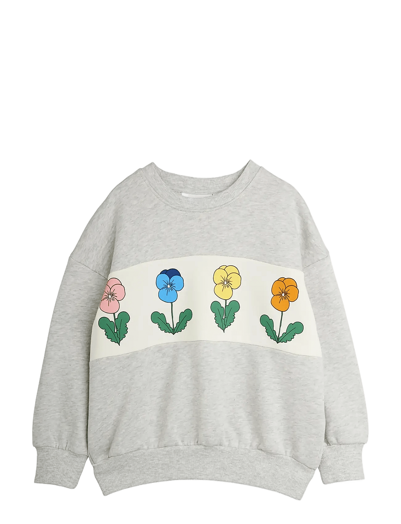 Mini Rodini Violas Panel Sweatshirt - Grey - 80/86