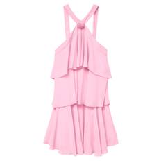 Vero Moda Vmfelicia Sl Ruffle Short Dress Exp Rosa