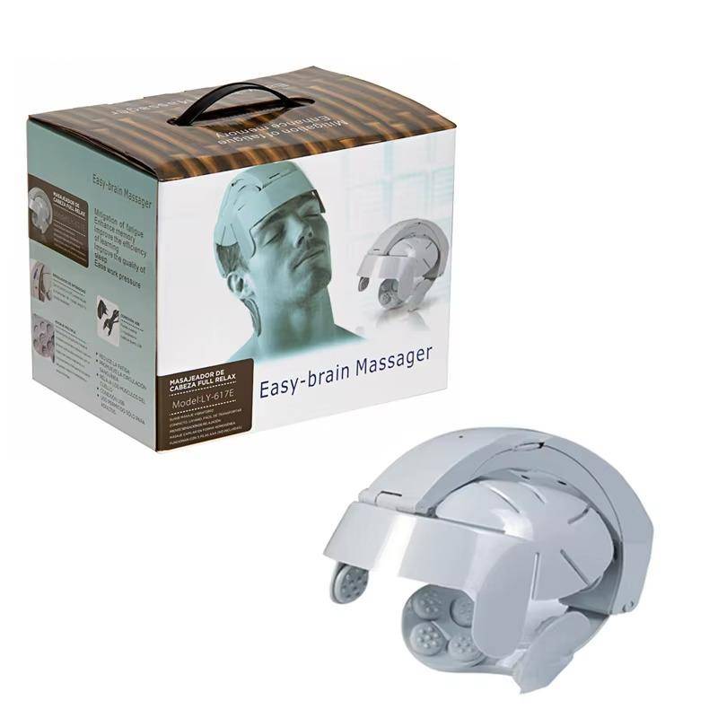 Multifunktionellt Huvudmassageinstrument Skalpmassageapparat Avslappning Akupunkturpunkt Hjärnmassageapparat Förbättra Sömn Hälsovårdsenhet grå färg