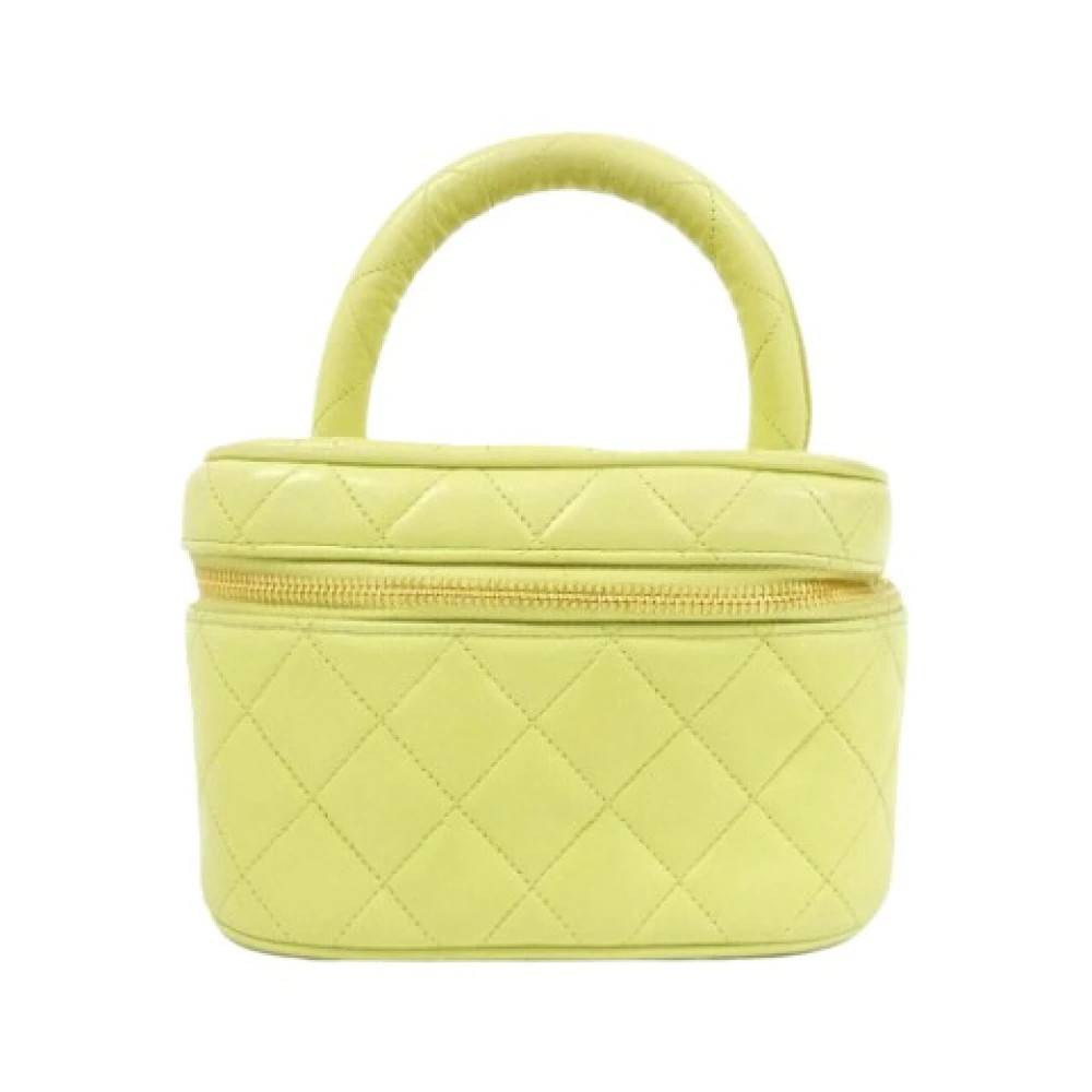 Chanel Vintage Pre-owned Lambskin Bag - Vintage - Dame - Grøn - ONE SIZE - Uld