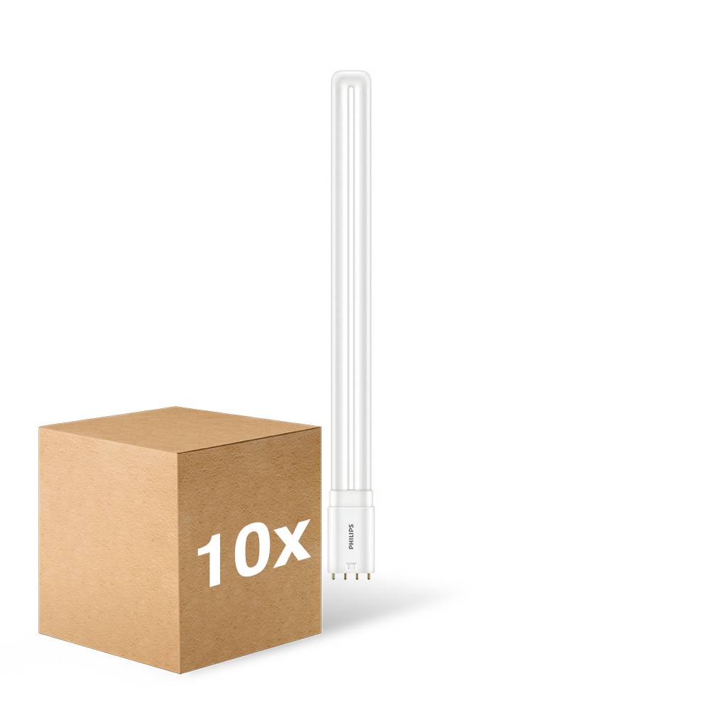 Multipack 10x Philips Corepro PL-L LED 24W 3200lm - 830 Varm Hvid | 4-Pinde - Erstatter 55W