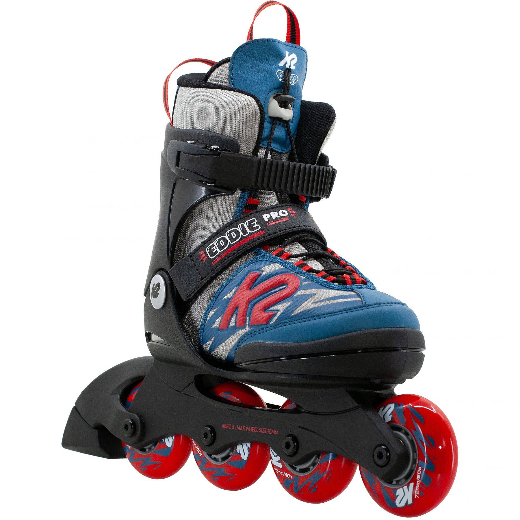 K2 Eddie Pro, Inlineskridskor, Junior, Svart/Blå