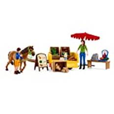 schleich 42528 Mobiler Farm Stand, ab 3 Jahren, FARM WORLD - Spielset, 21 Teile