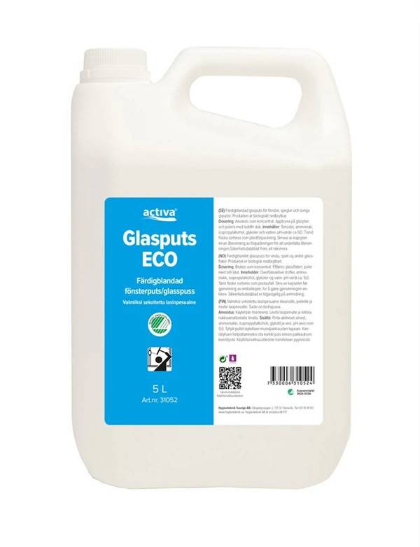 Activa Glasrengöring, 5 liter svanenmärkt