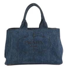 Prada Vintage, Pre-owned, Dame, Blå, ONE SIZE, Denim, Pre-owned Denim totes