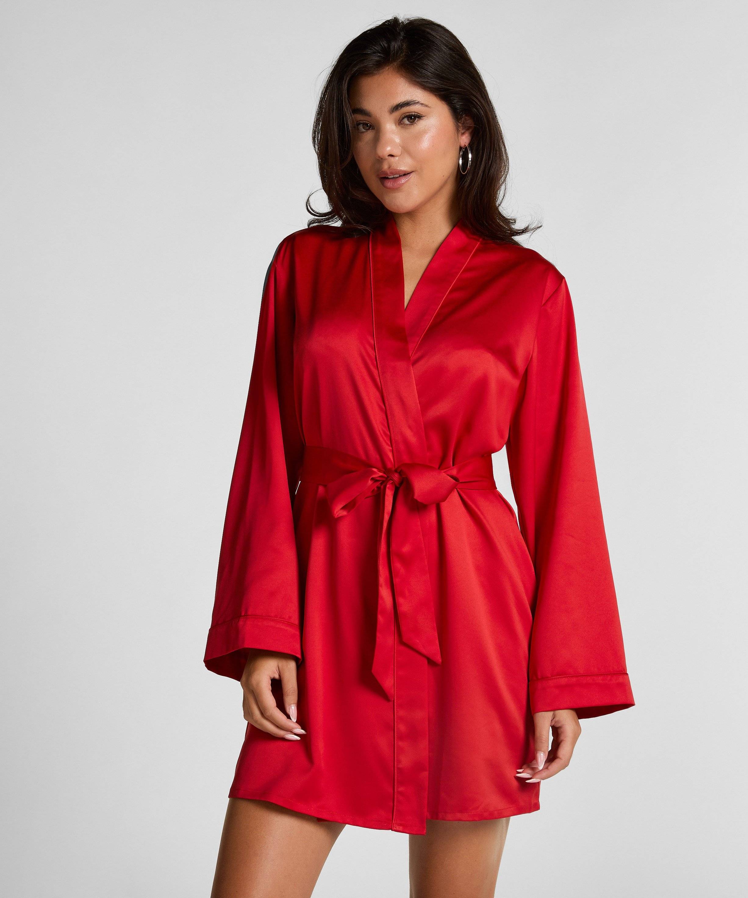 Hunkemöller Satin Kimono Kimonoer Str XL/2XL - hos Magasin.