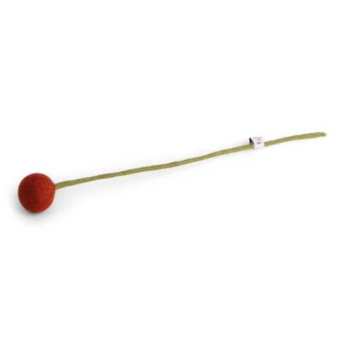 Gry & Sif - Blomsterstilk brun-orange Dia 3 - 30 cm - filt.