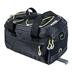 Basil Miles Trunkbag, Borsa portabagagli da Ciclo. Unisex-Adulto, Nero/Lime, 7 Litri