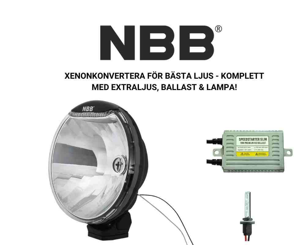 Extraljus NBB Alpha 225 med 65W Xenon - 6000K