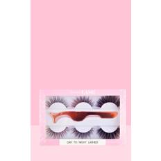 Oh My Lash Day to Night 3 Lashes and Eyelash Applicator, Black - One Size