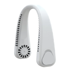 Bärbar Hängande Halsfläkt USB F2 - Vit