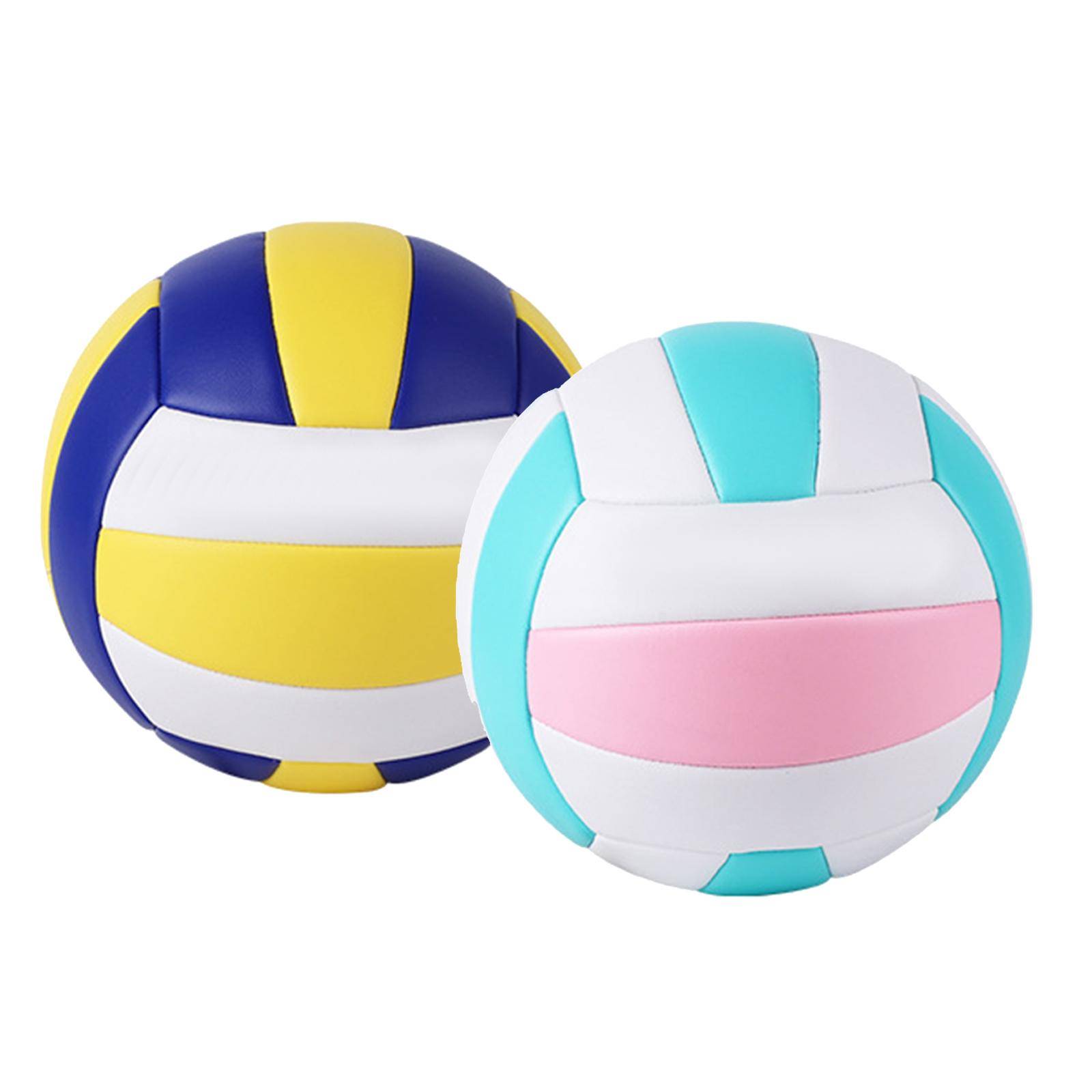 Professionell Inomhusvolleyboll PU-läder Utomhusboll med Bollpump Strand Gym Träning spel barn Nybörjare Tonåring