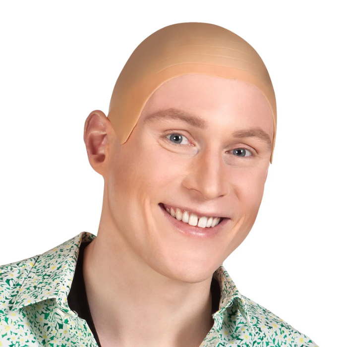 Latex skaldet paryk.