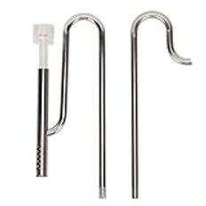 Inflödesavloppsrörsats, Surface Skimmer Safe Lily Pipe för Akvariefilter (12 mm utlopp med 12 mm inlopp för avoljande film)