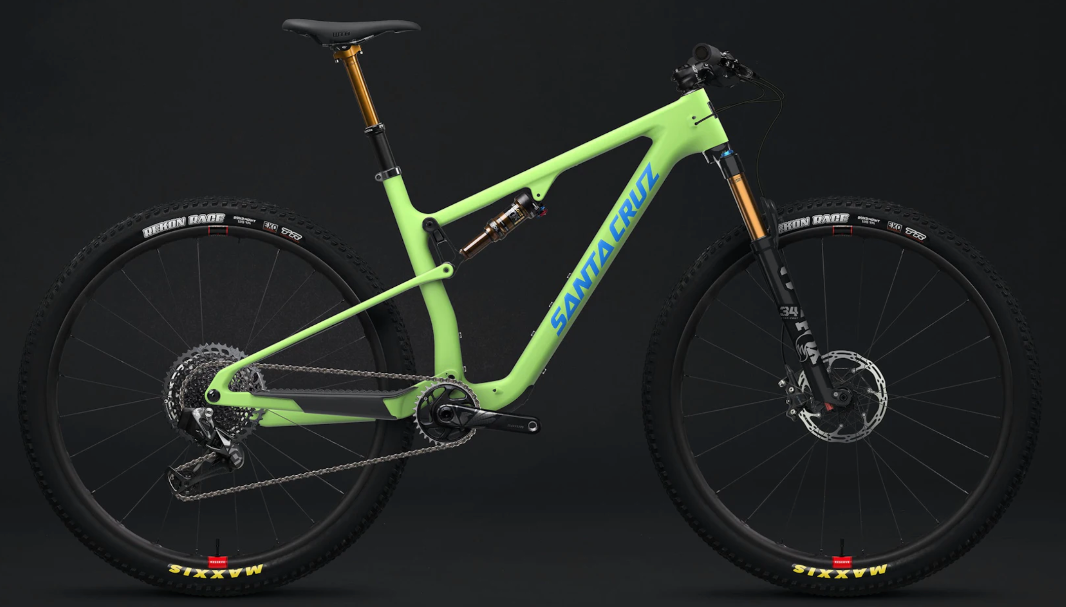 Santa Cruz - Blur - Grøn - XL / X01 AXS TR RSV | Carbon CC