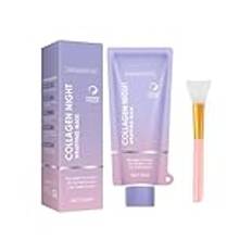 Collagen Night Wrapping mask, skala av kollagen mask – djup hydrering, elasticitet och fukt, minskar rynkor och förbättrar hudens elasticitet, koreansk hudvård (1 st.)