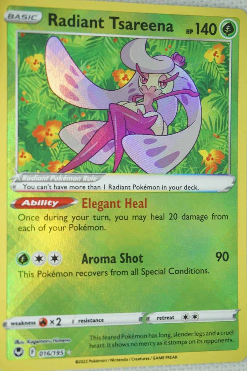 Pokémon Radiant Tsareena 016/195 Radiant Rare - Pokemon kort - Pocket Monster.