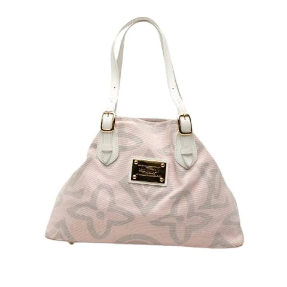 Louis Vuitton Vintage Pre-owned Tahitienne Cabas PM - Vintage - Dame - Lyserød - ONE SIZE - Uld
