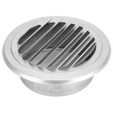 Ventilation Pipe Cover Flat Grille Duct Vent Hood 304 Stainless Steel 125mm Diameter Windproof