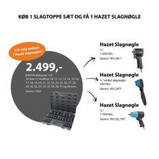 BATO Krafttopsæt + 1 valgfri HAZET slagnøgle (1909)