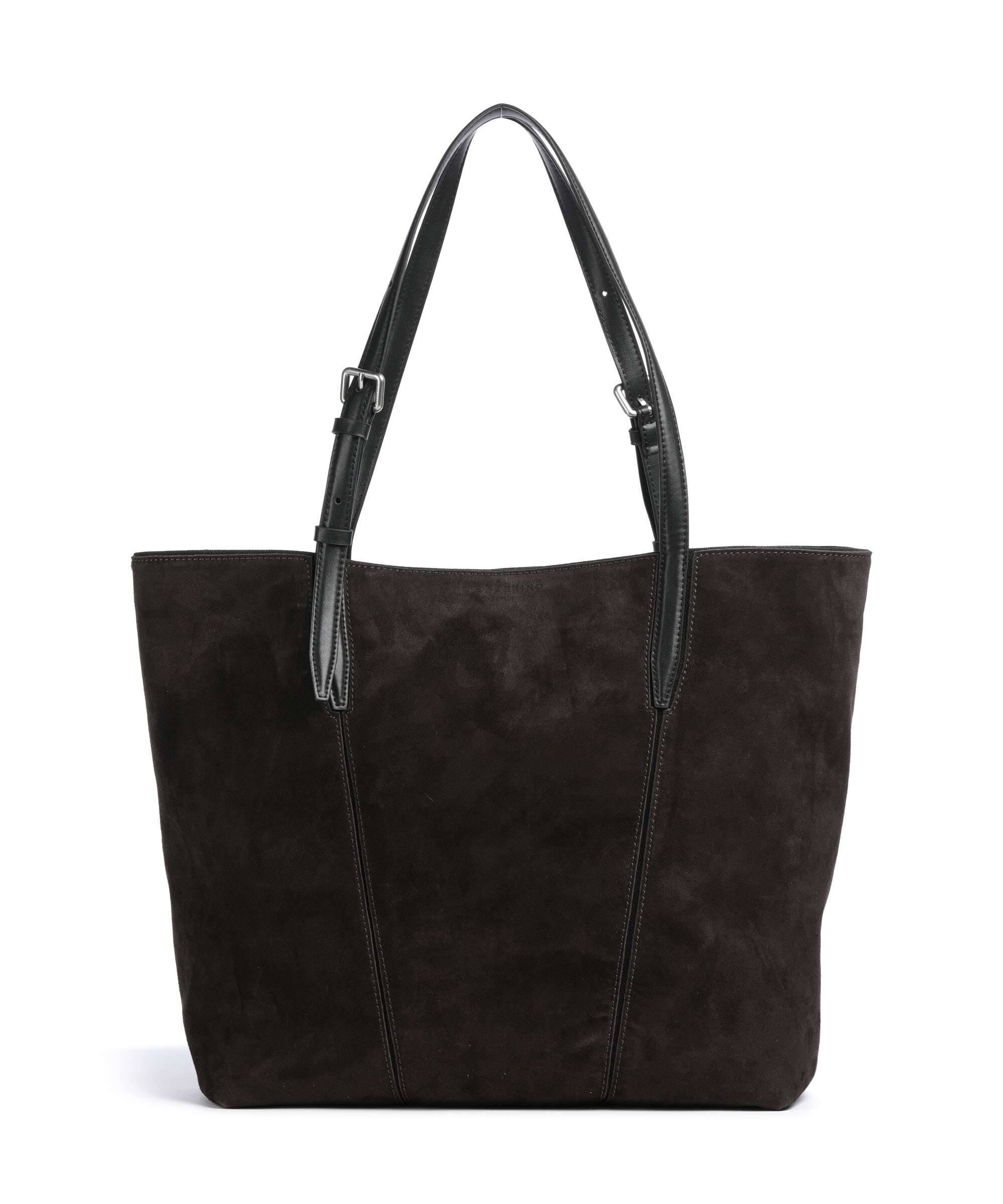 Liebeskind Una Recycled Suede M Shopper taske deep soil
