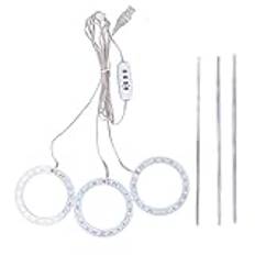 LED Plant Grow Light Full Spectrum USB Growing Light Timing 5 Nivås Dimning för Inomhusväxtodling(Naturligt ljus)