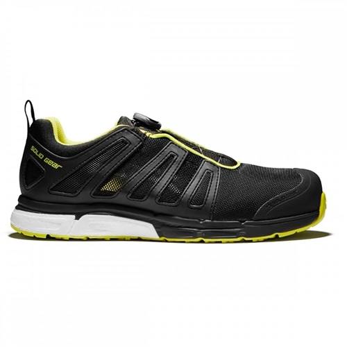 Solid Gear Vent Plasma Safety Shoes - 42 - Black/Yellow.