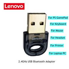 Lenovo LX1815 3Mbps USB Bluetooth 5.0 2.4GHz Adapter for PC Speaker Wireless Mouse Keyboard Music Audio Receiver svart