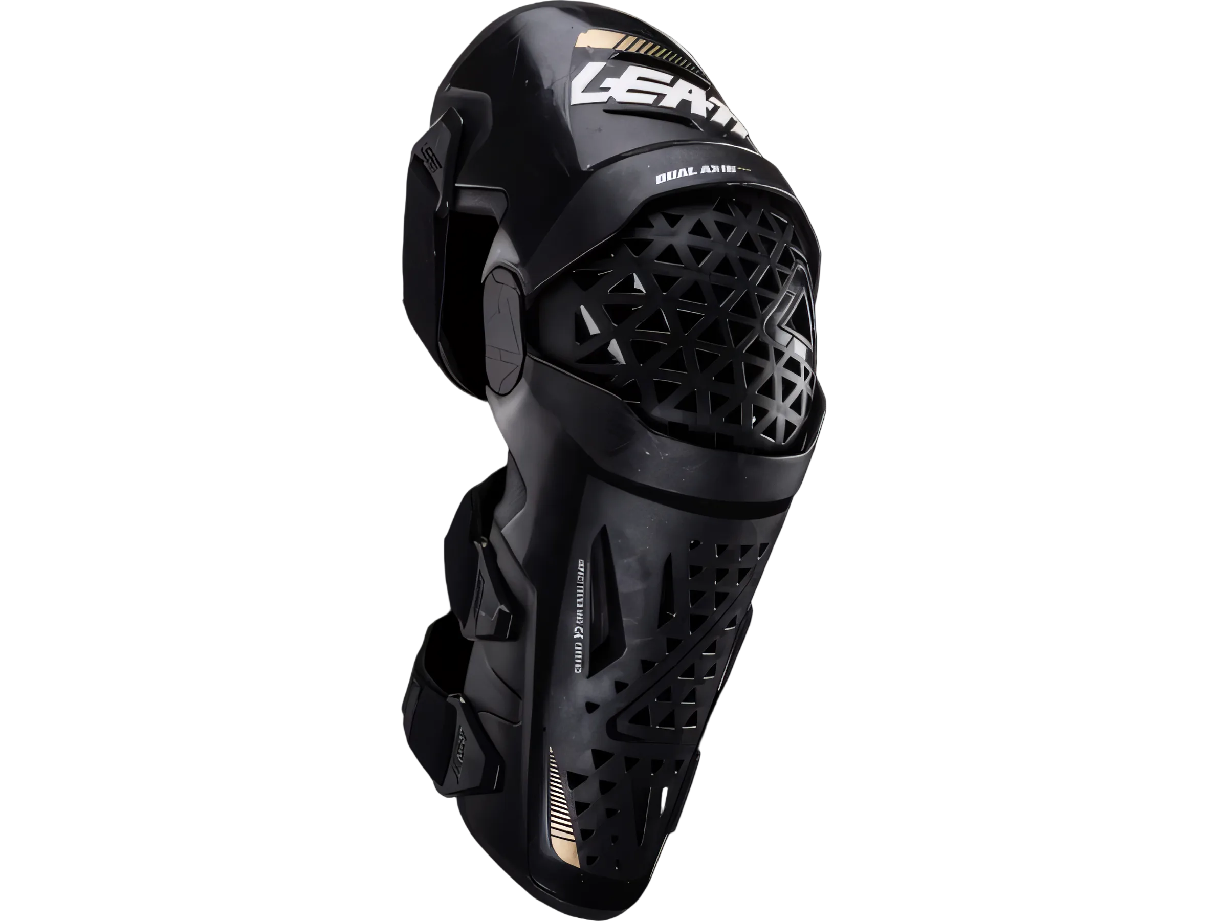 Leatt Dual Axis Pro Knæ og Skinnebensbeskytter 2026 - S/M / Sort
