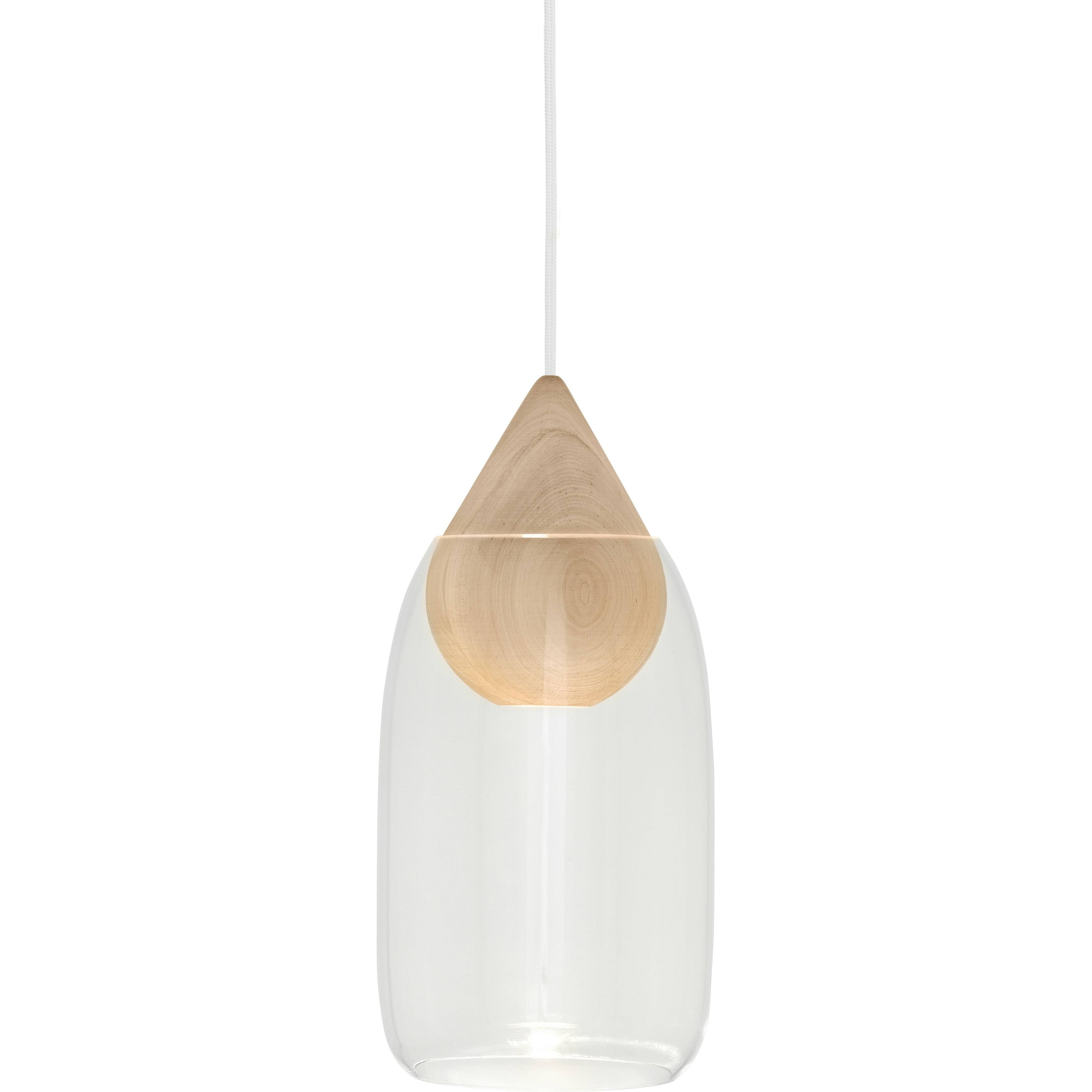 Mater Liuku Drop Pendel Matlakeret Lindetræ / Glas - Pendler Mundblæst Glas Transparent - 02911+02902.