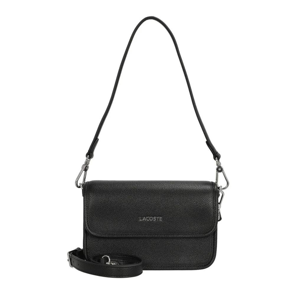 Lacoste Elegant Skuldertaske Sort LG Kollektion - Tasker - Dame - Sort - ONE SIZE - Uld