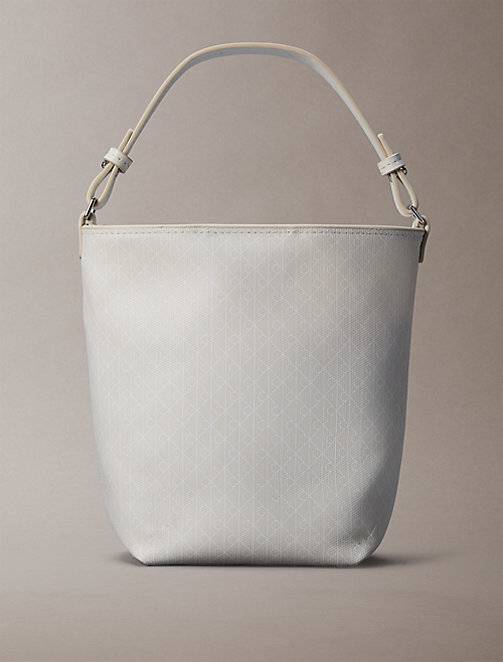 Calvin Klein  Allover Emblem Logo Bucket Bag