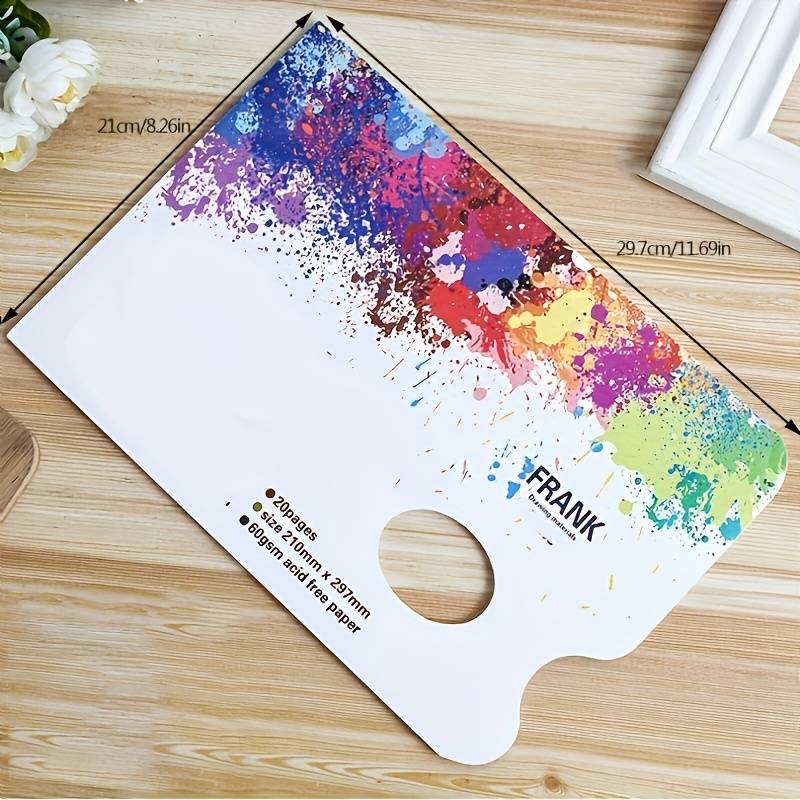 TEMU Artist Disposable Tear-off Palette Paper Pad For Gouache, Acrylic, Oil Painting & Watercolor - Art Supplies