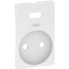 LK FUGA® Afdækning f/Stikkontakt uden jord med USB - Hvid