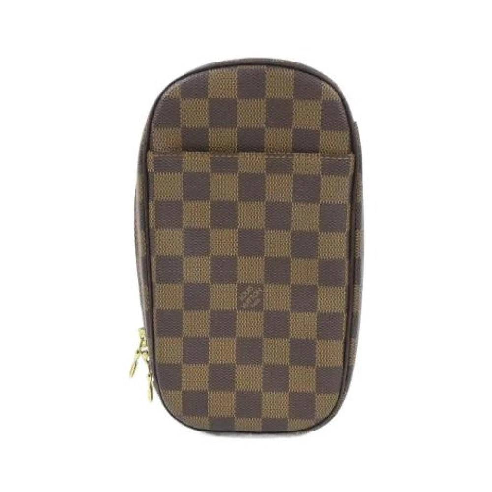 Louis Vuitton Vintage Pre-owned Pochette Gange Damier Skuldertaske - Vintage - Herre - Brun - ONE SIZE - Uld