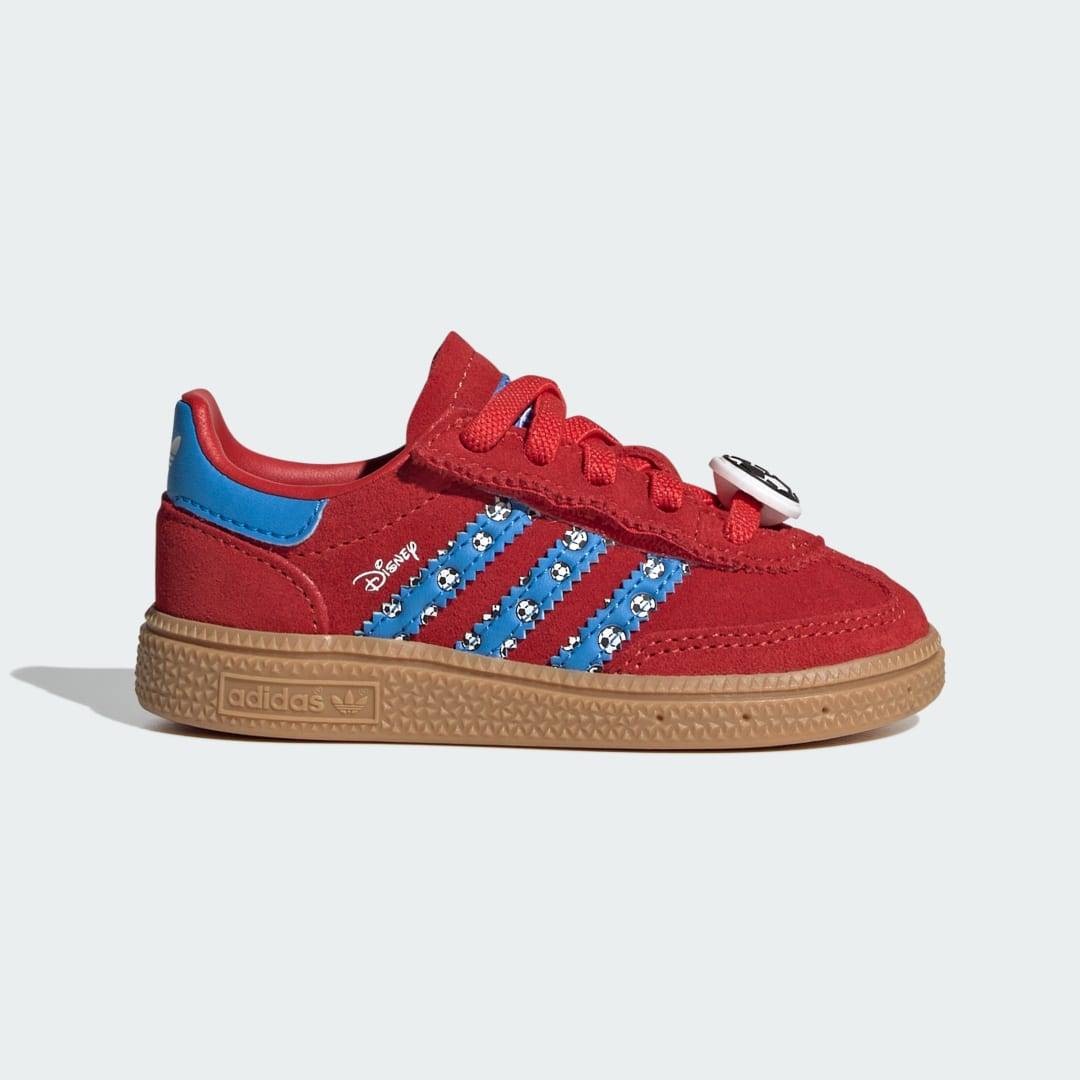ADIDAS DISNEY HANDBALL SPEZIAL COMFORT CLOSURE SKOR MED ELASTISKA SNÖREN - Red / Lucid Ray Blue / Gum - 24
