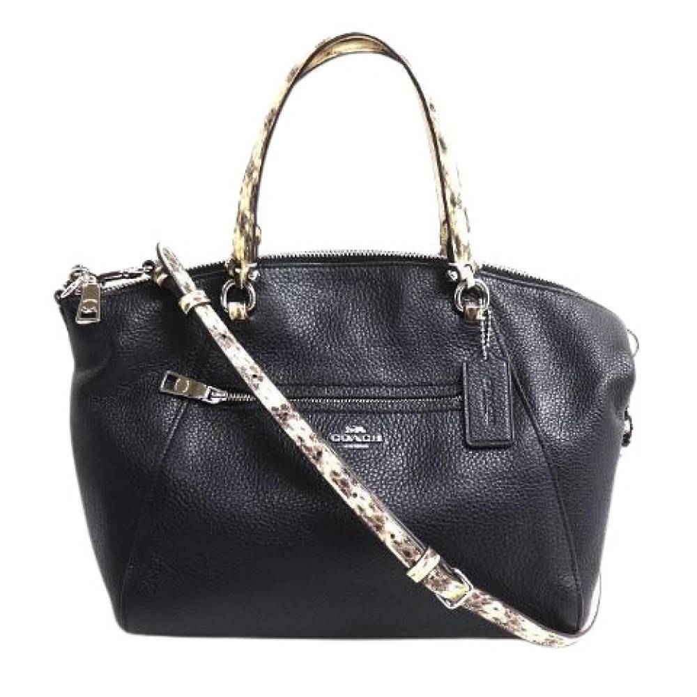 Coach Pre-owned Pre-owned Prairie Satchel 2way skuldertaske - Vintage - Dame - Sort - ONE SIZE - Uld
