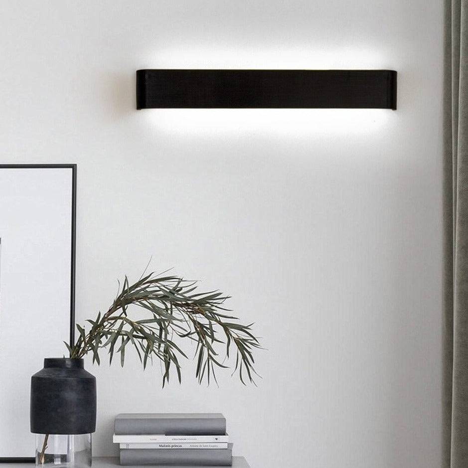 WallTruth LED Vägglampa - Modern Design för Alla Rum - Svart / 24cm / Naturlig vit