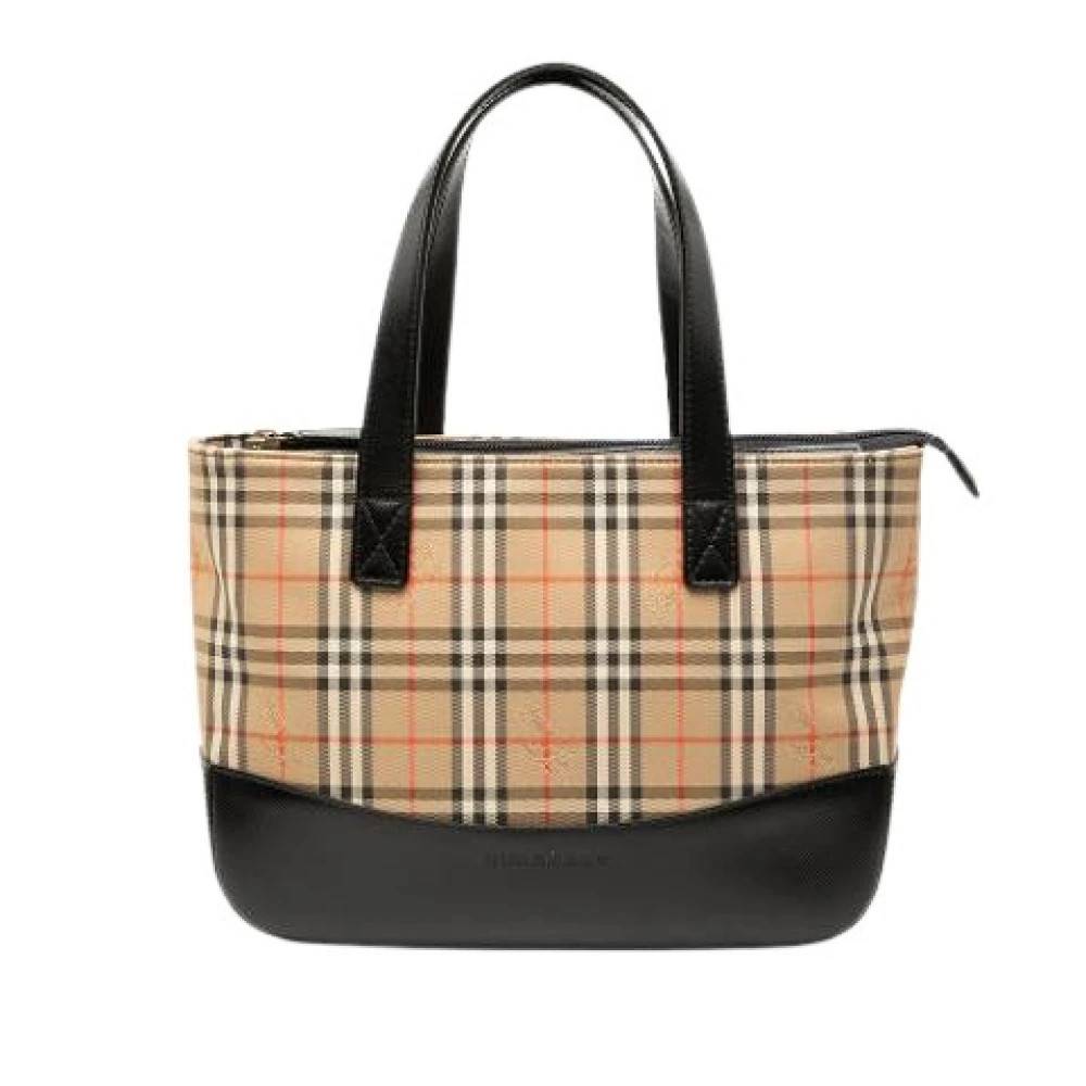 Burberry Vintage Pre-owned Vintage Tote Bag - Vintage - Dame - Beige - ONE SIZE - Læder
