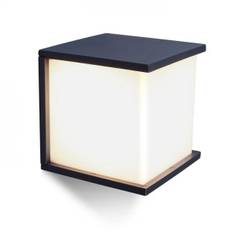 Lutec Architectural Box Cube udendørslampe til væg