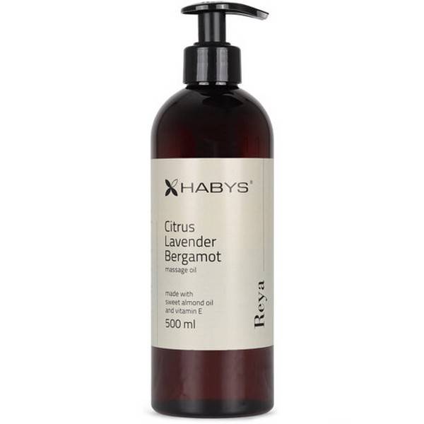 Massageolie, Reya Citrus, Lavendel, Bergamot 500 ml - Massageolie og varmere - Wellnessudstyr.dk.